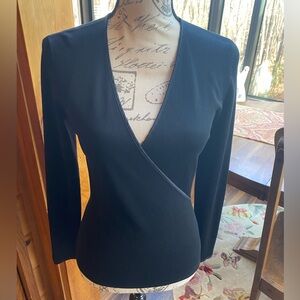 INC International Concepts Black Fitted Shirt